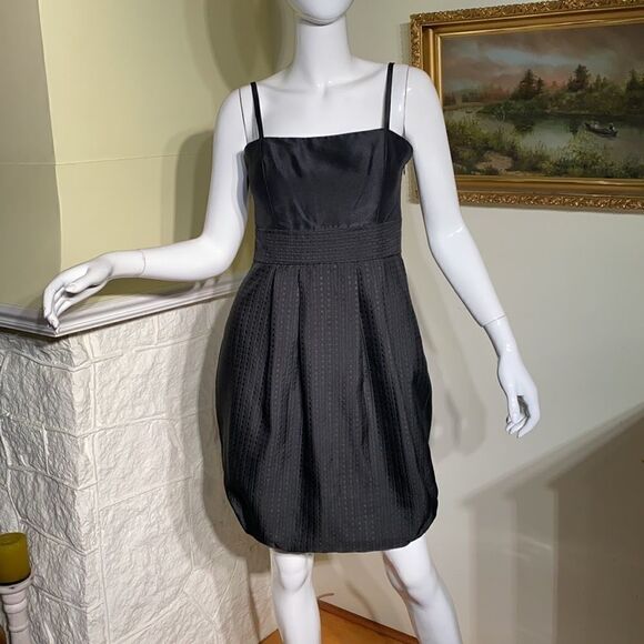 BCBG Paris LBD Black Cocktail Mini Dress - Picture 2 of 12
